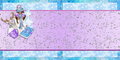 Ice Ice Baby - EZ Background Pages -  Digital Bundle - 10 Digital Scrapbook Pages - INSTANT DOWNLOAD