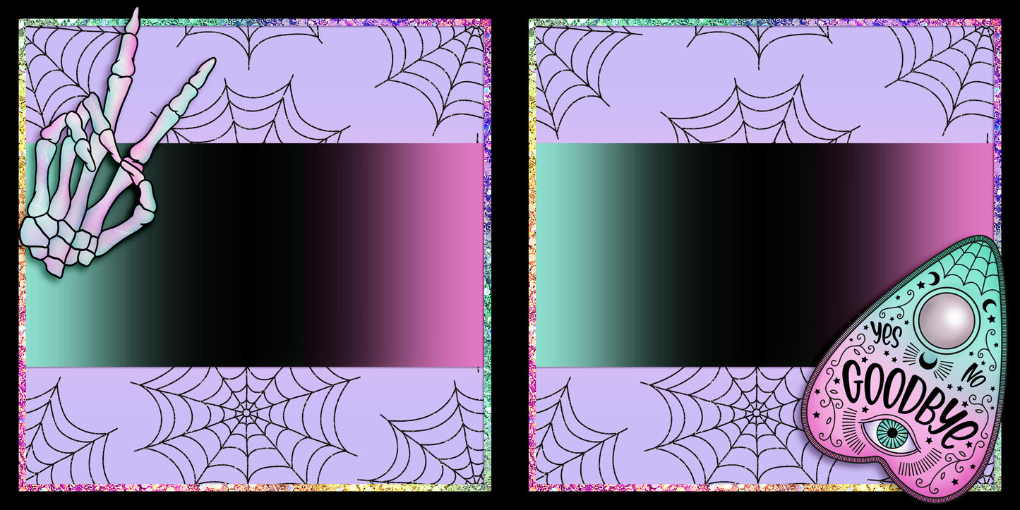 Pretty Creepy EZ Background Pages - Digital Bundle - 10 Digital Scrapbook Pages - INSTANT DOWNLOAD