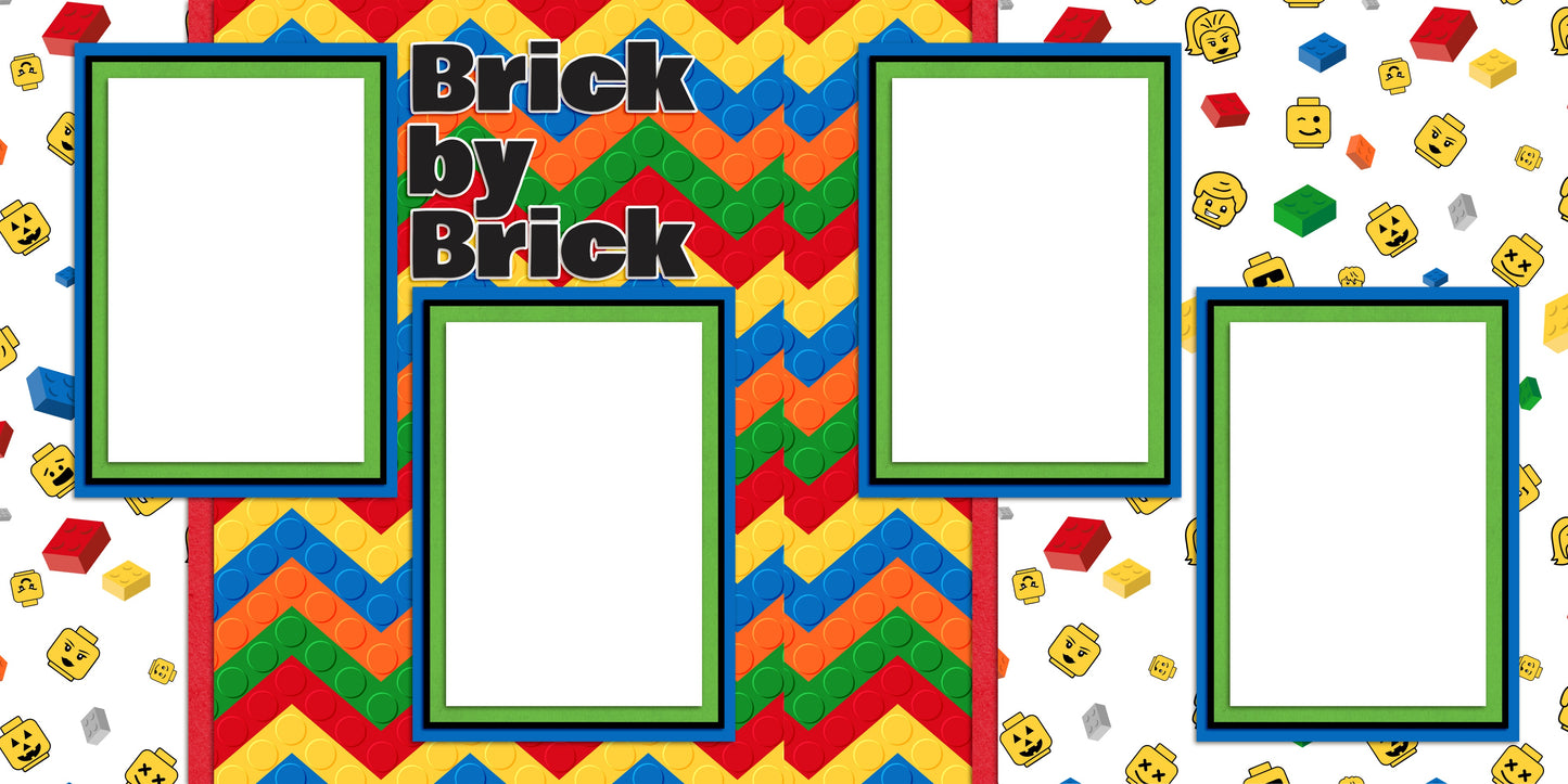 Brick by Brick - Scrapbook Layout - 25-448