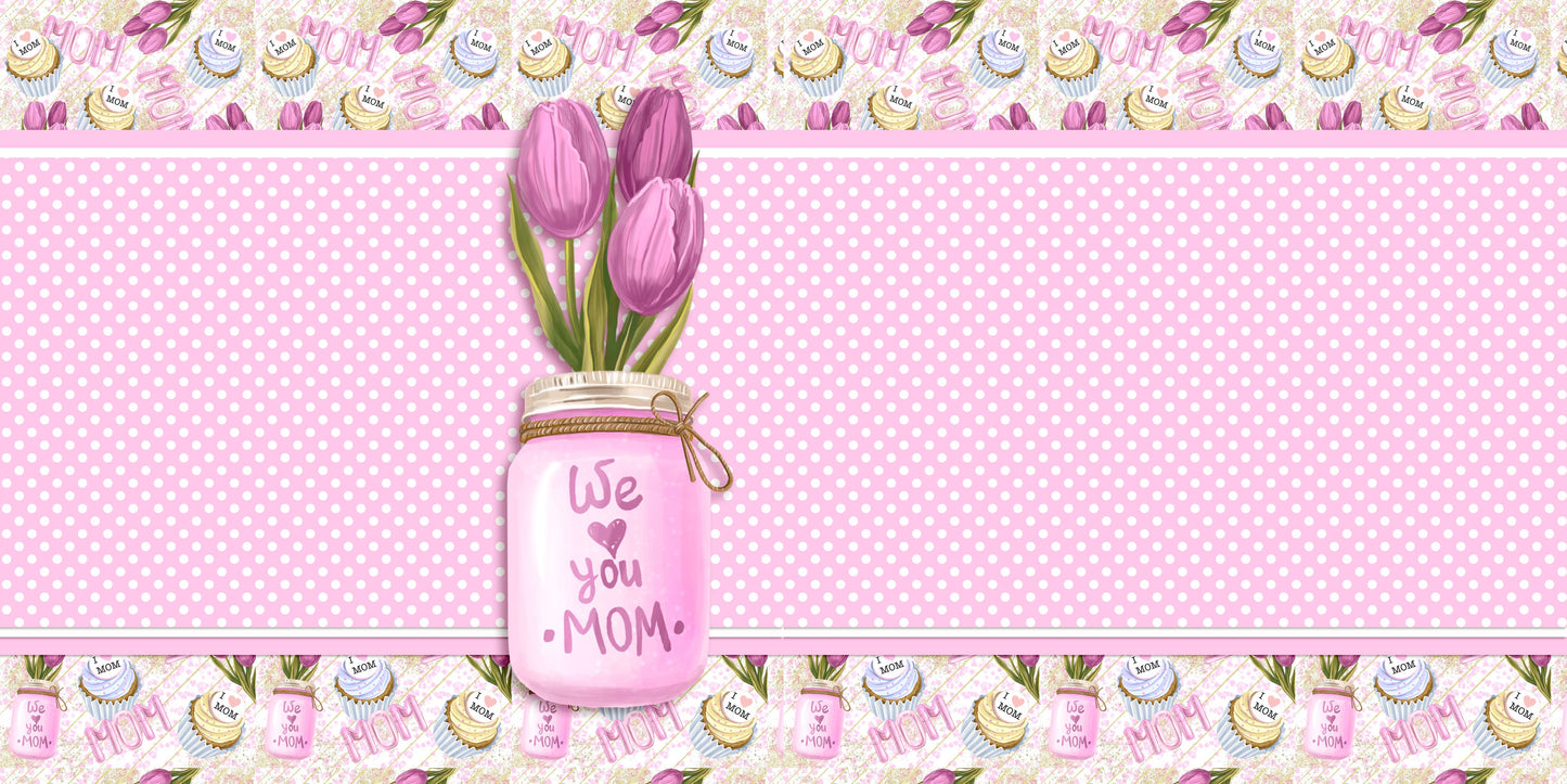 I Heart Mom Tulip Jar NPM - Scrapbook Layout - 25-501