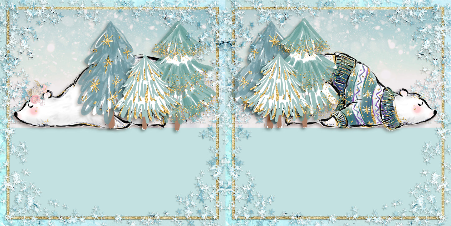 Winter Sparkle Bears NPM - 23-889