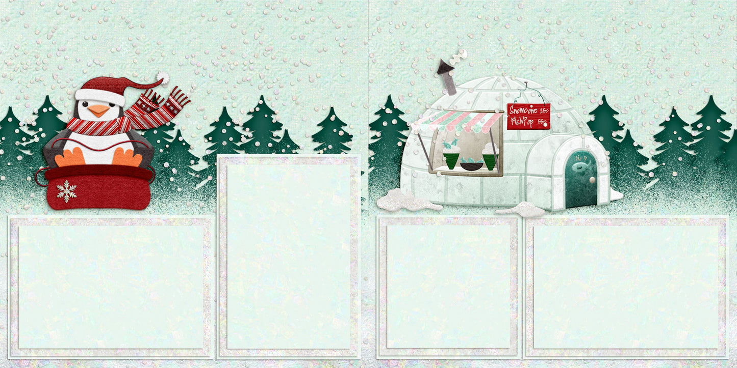 Winter Fun Sledding Penguin - 24-046