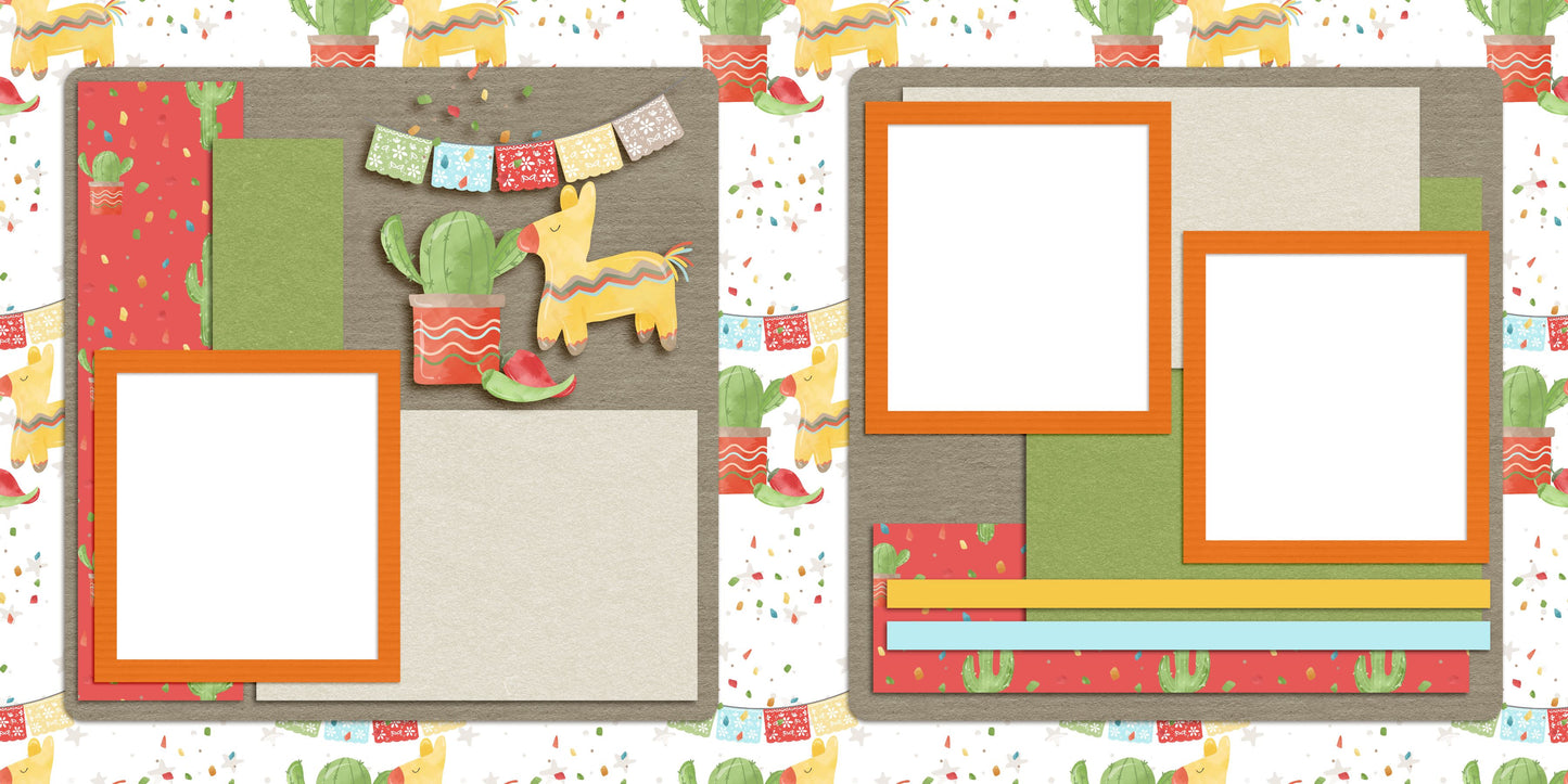 Fiesta - EZ Digital Scrapbook Pages - INSTANT DOWNLOAD