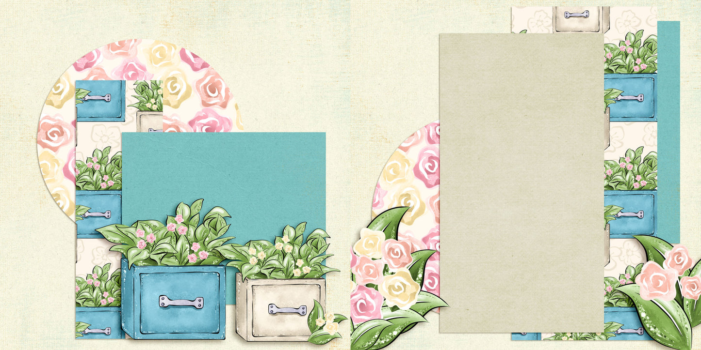 Sweet Spring NPM - Set of 5 Double Page Layouts - 1767