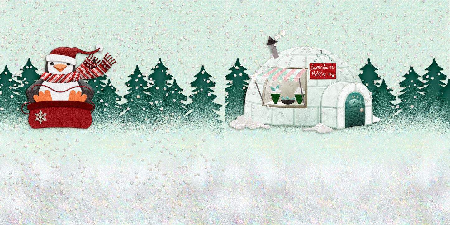 Winter Fun Sledding Penguin NPM - 24-047