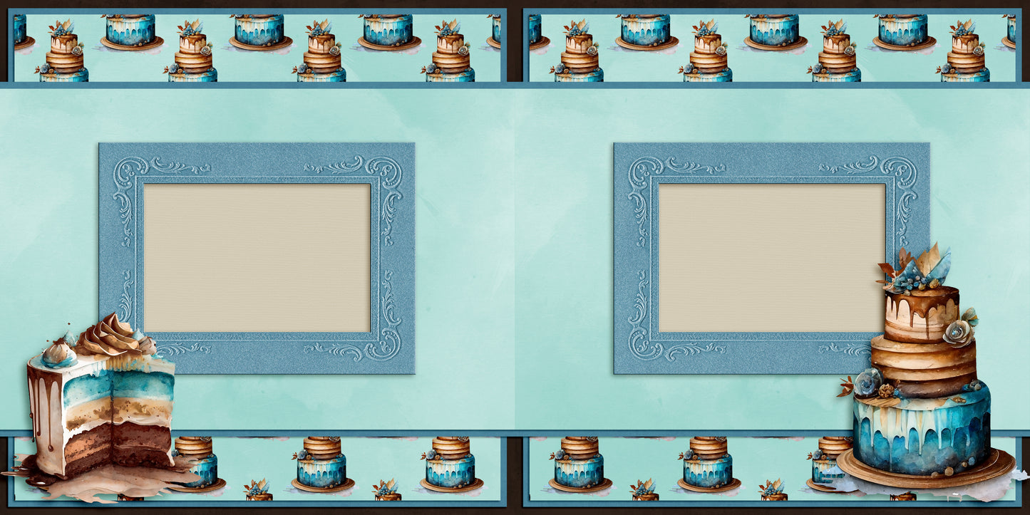 Blue Birthday Cake - 24-084