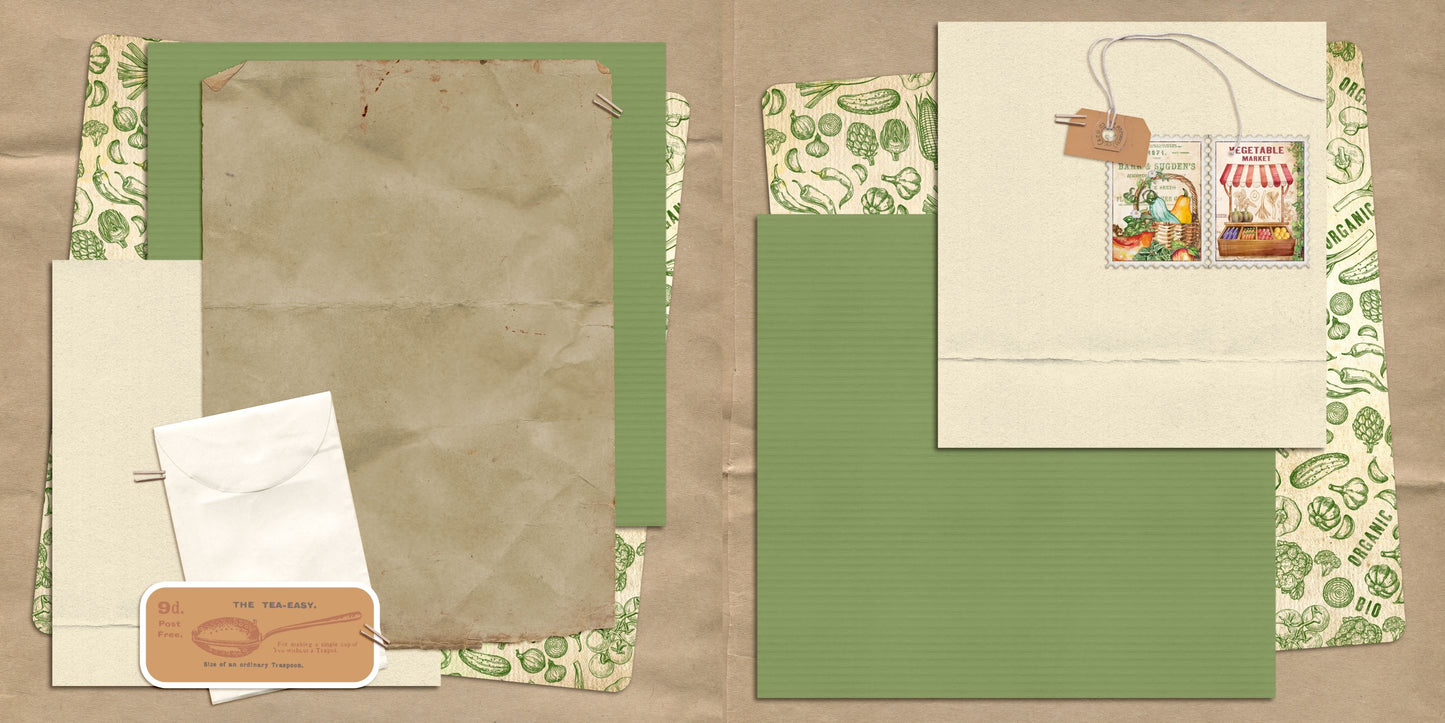 Farmer's Market NPM - Set of 5 Double Page Layouts - 1691