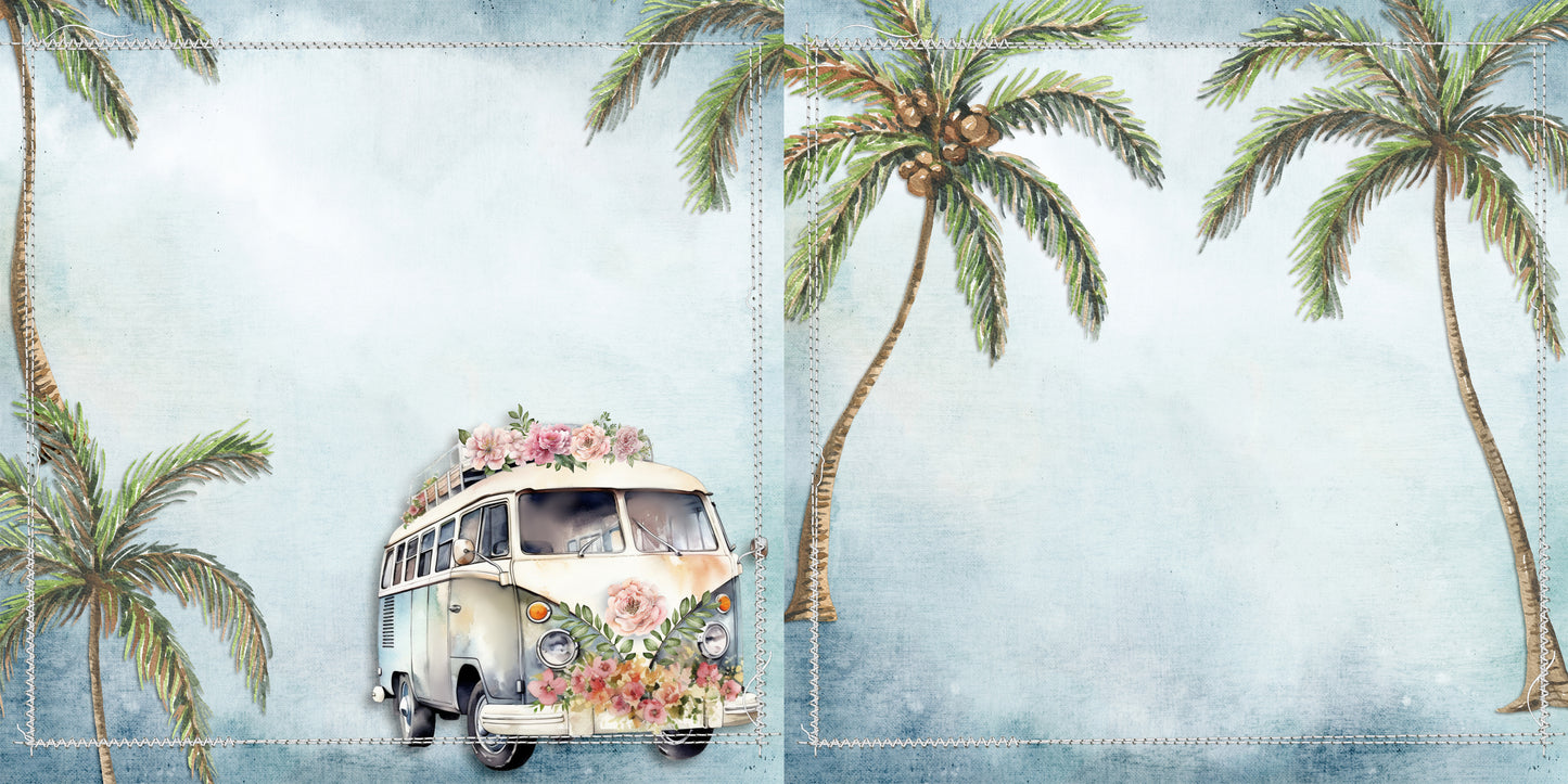 Girly Travel Beach with Bus NPM - 23-695