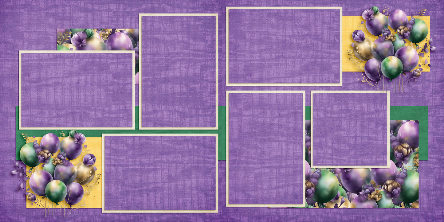 Mardi Gras Balloons - 24-168