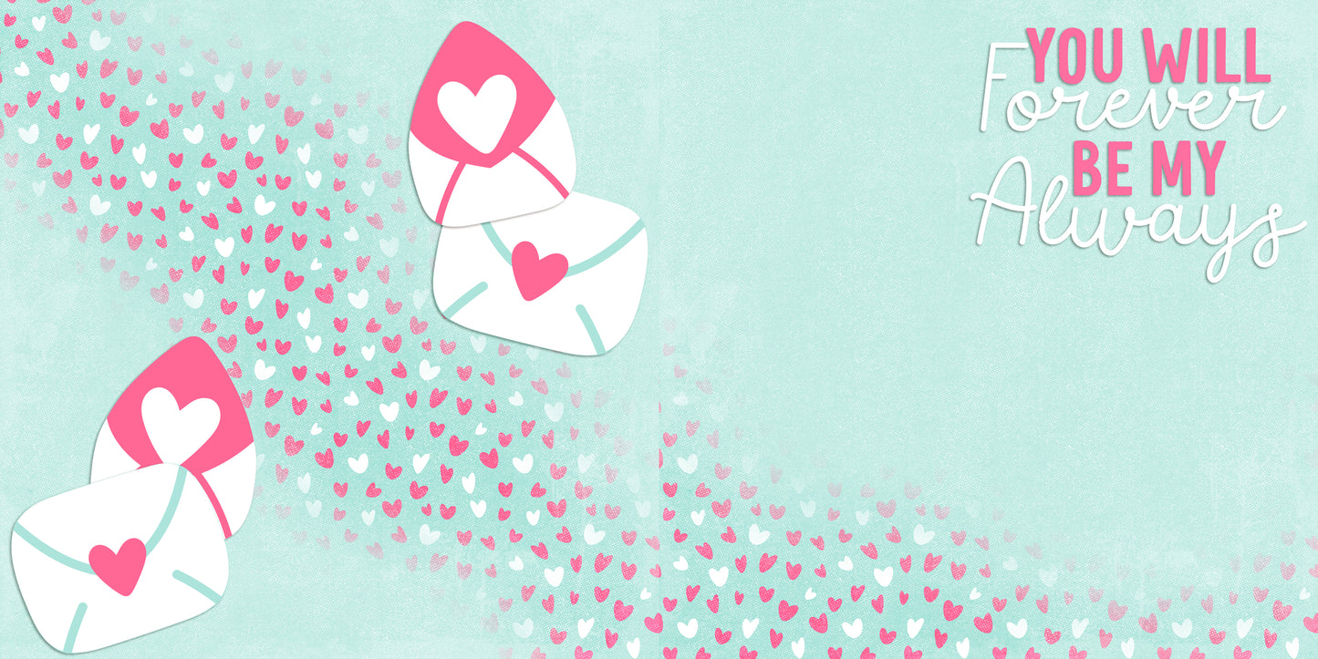 Crazy in Love NPM - Set of 5 Double Page Layouts - 1867