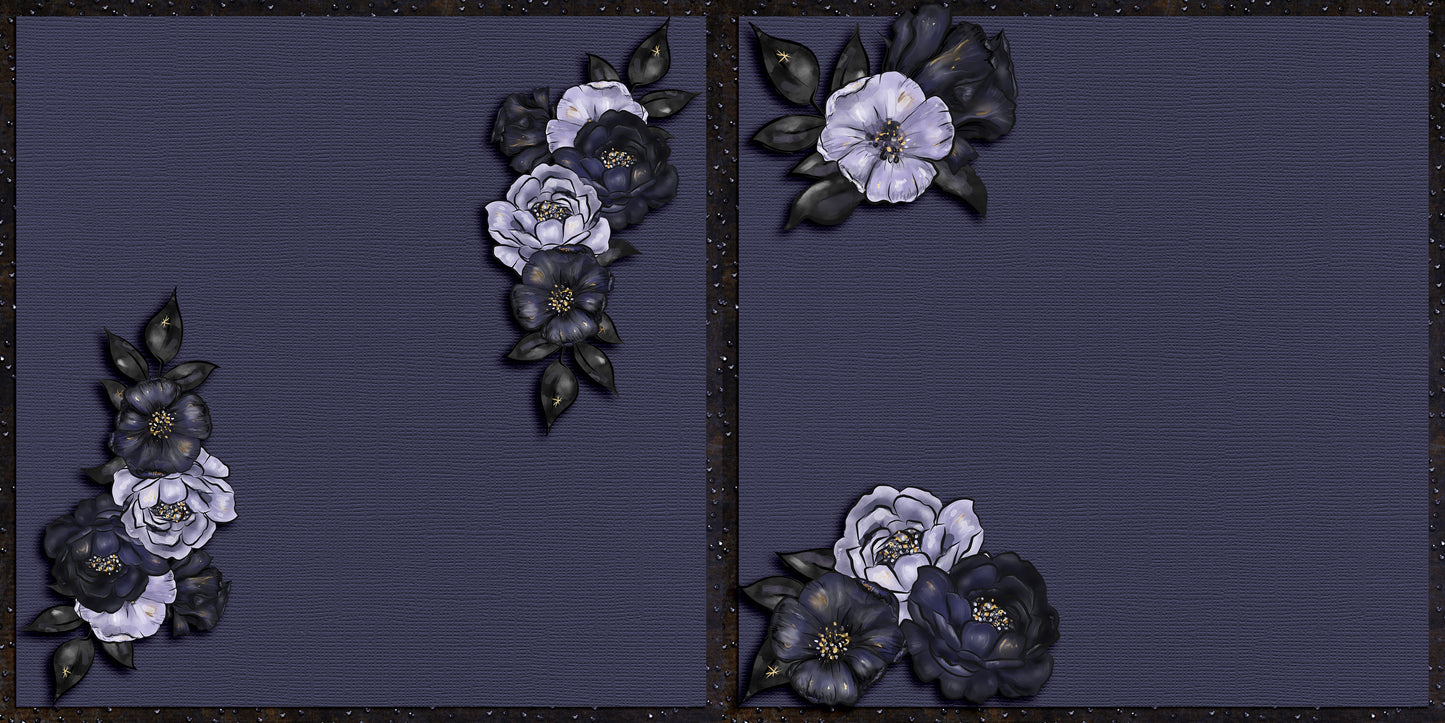 Halloween Moonlight NPM - Set of 5 Double Page Layouts - 1807