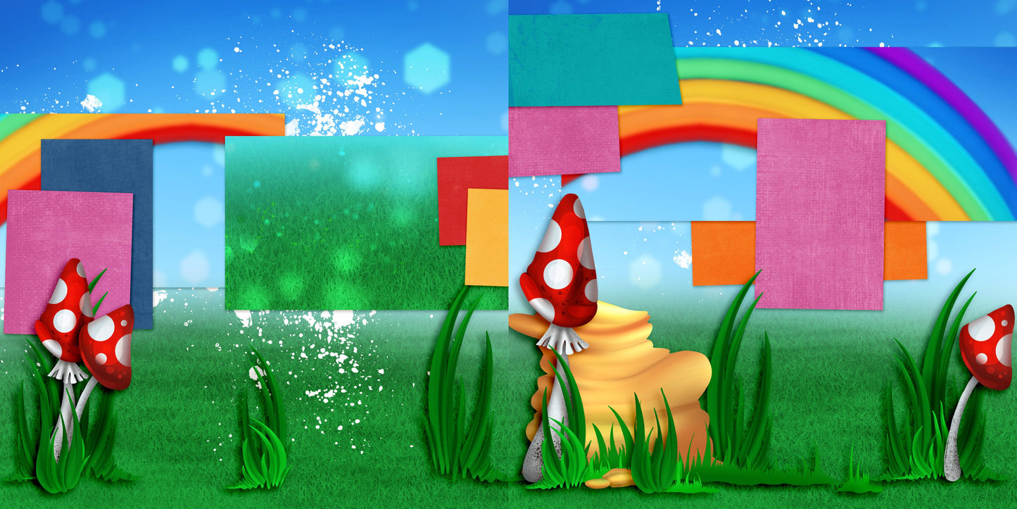 Vibrant Summer NPM - Set of 5 Double Page Layouts - 1731