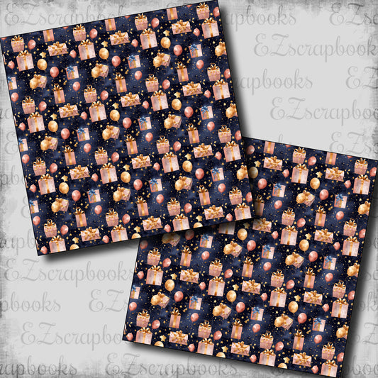 Pink Navy Birthday Gifts - Scrapbook Papers - 24-115