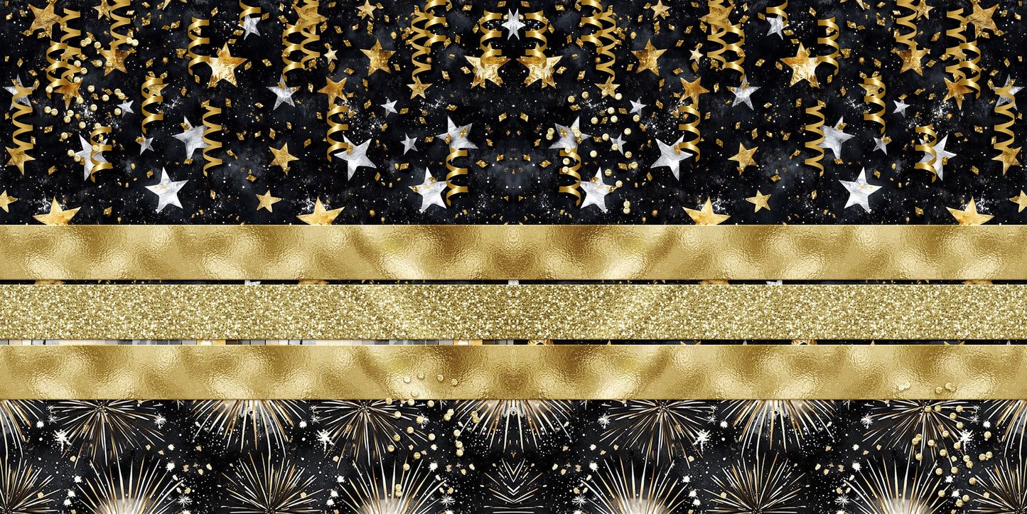 New Year's Eve Stars NPM - Scrapbook Layout - 25-033