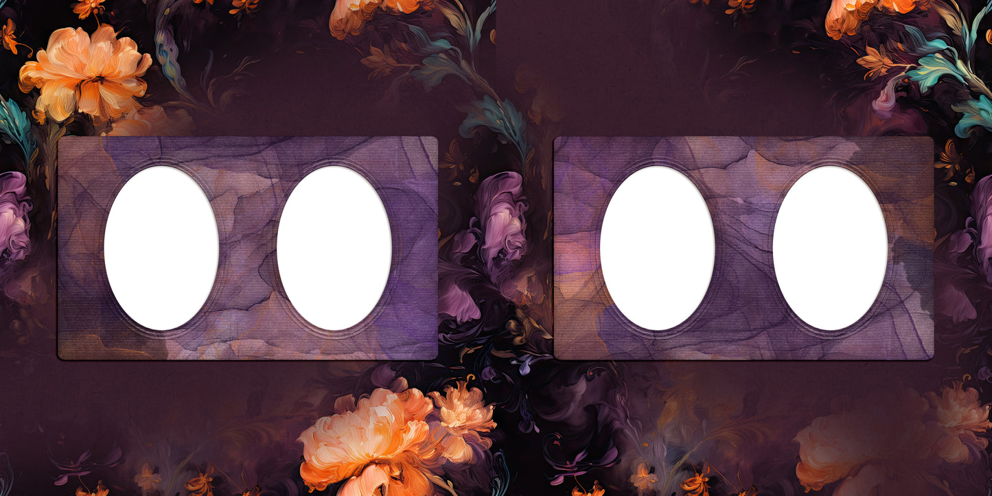 Rococo Halloween Floral - EZ Digital Scrapbook Pages - INSTANT DOWNLOAD