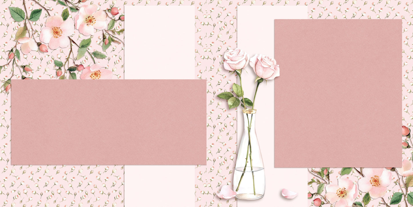 Enchanted Roses NPM - Scrapbook Layout - 25-779