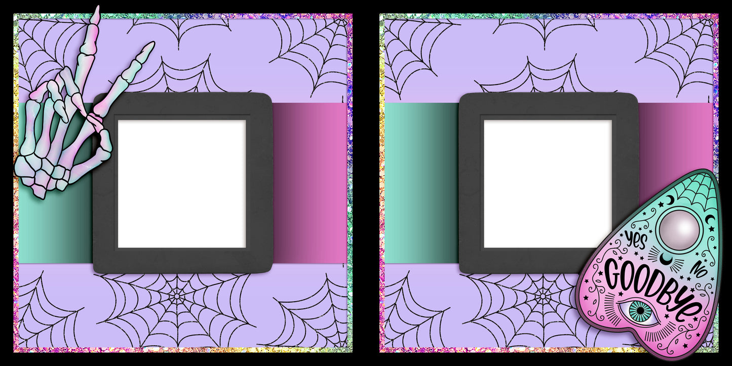 Pretty Creepy - EZ Quick Pages - Digital Bundle - 10 Digital Scrapbook Pages - INSTANT DOWNLOAD