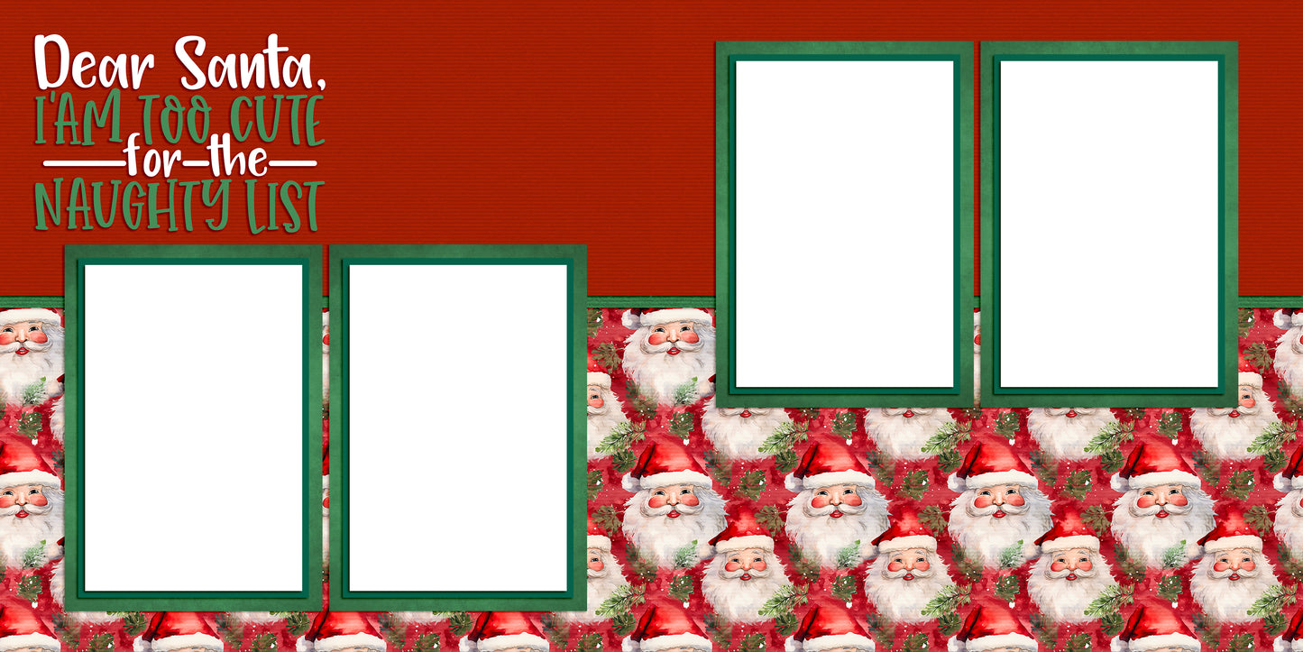 Too Cute Christmas - EZ Quick Pages - Digital Bundle - 10 Digital Scrapbook Pages - INSTANT DOWNLOAD