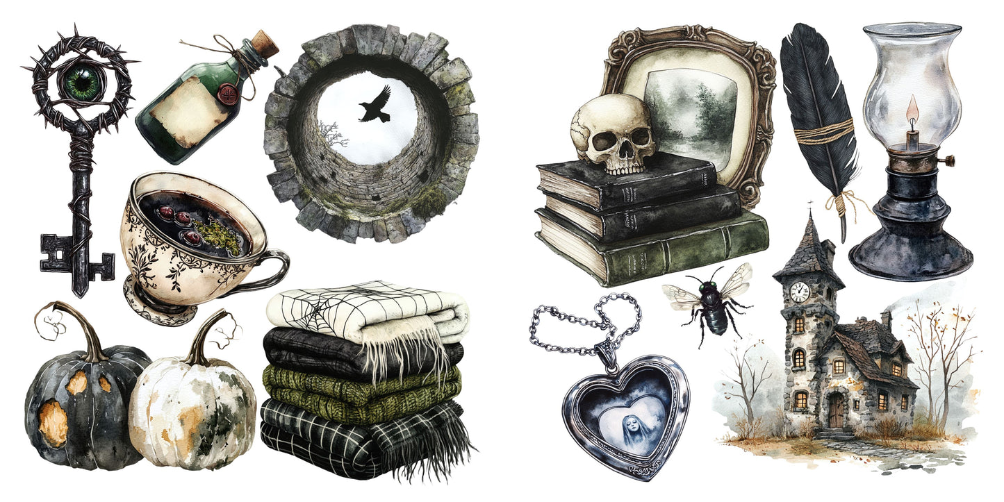 Hallow House - Halloween Clip Art Sheets CAS - 25-820