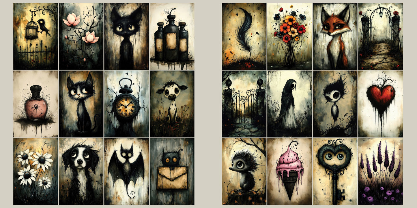 Cute & Spooky 2 Cards - Halloween Clip Art Sheets CAS - 25-279