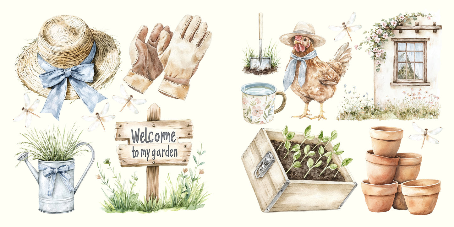 Spring Garden Clip Art Sheets CAS - 25-343