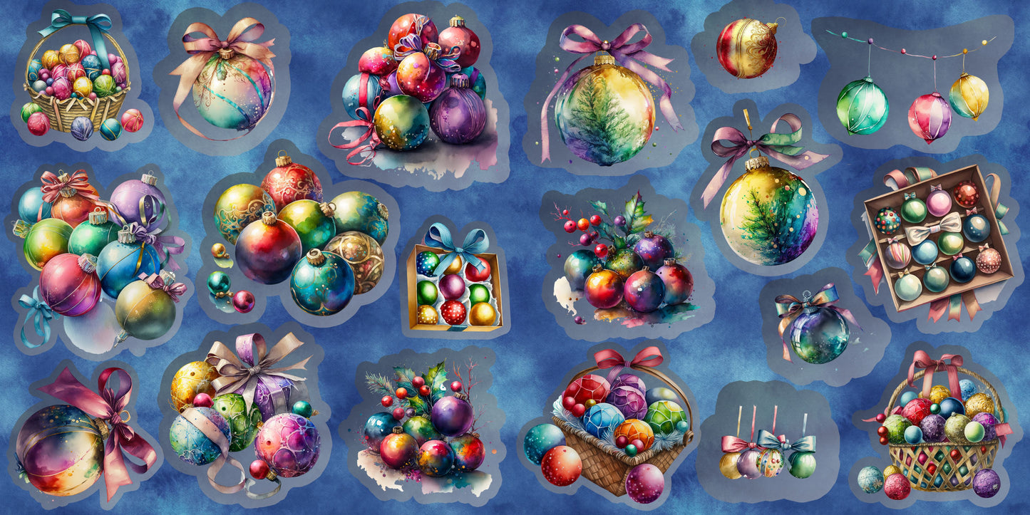 Christmas Baubles CAS - 6864