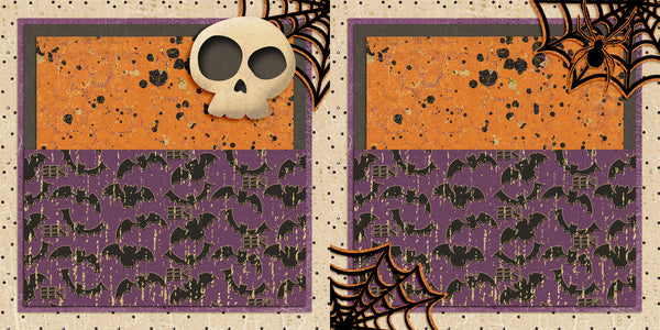 Halloween Hoots NPM - Scrapbook Set - 5 Double Page Layouts