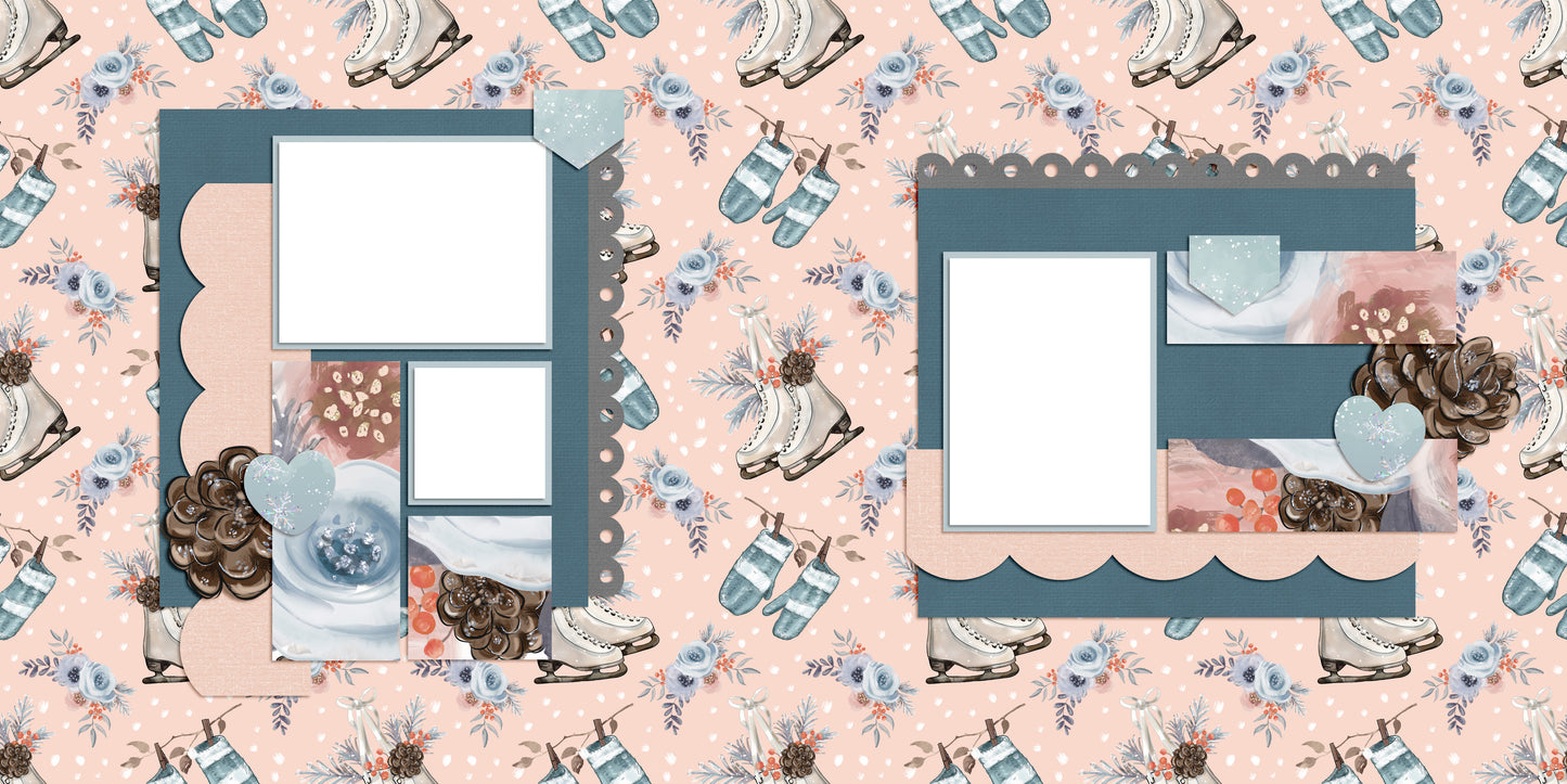 Cozy Winter Things - EZ Digital Scrapbook Pages - INSTANT DOWNLOAD