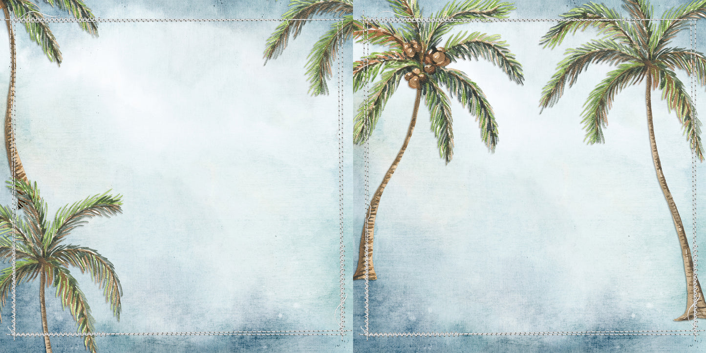 Girly Travel NPM - Set of 5 Double Page Layouts - 1815