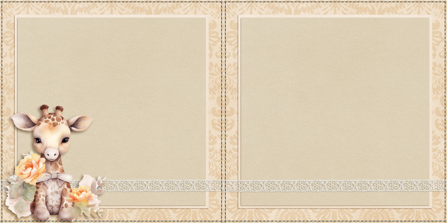 Baby Shower Boy NPM - Set of 5 Double Page Layouts - 1905