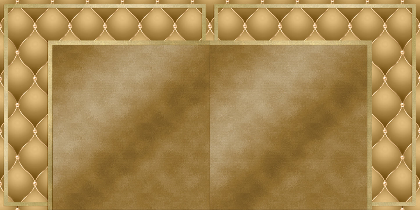 Gold Christmas Tufted Pillow NPM - 23-867