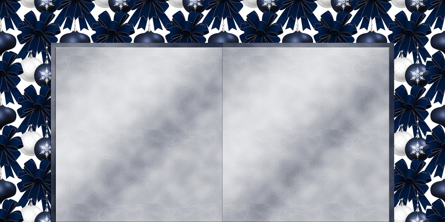 Blue Christmas Bows NPM - 23-874