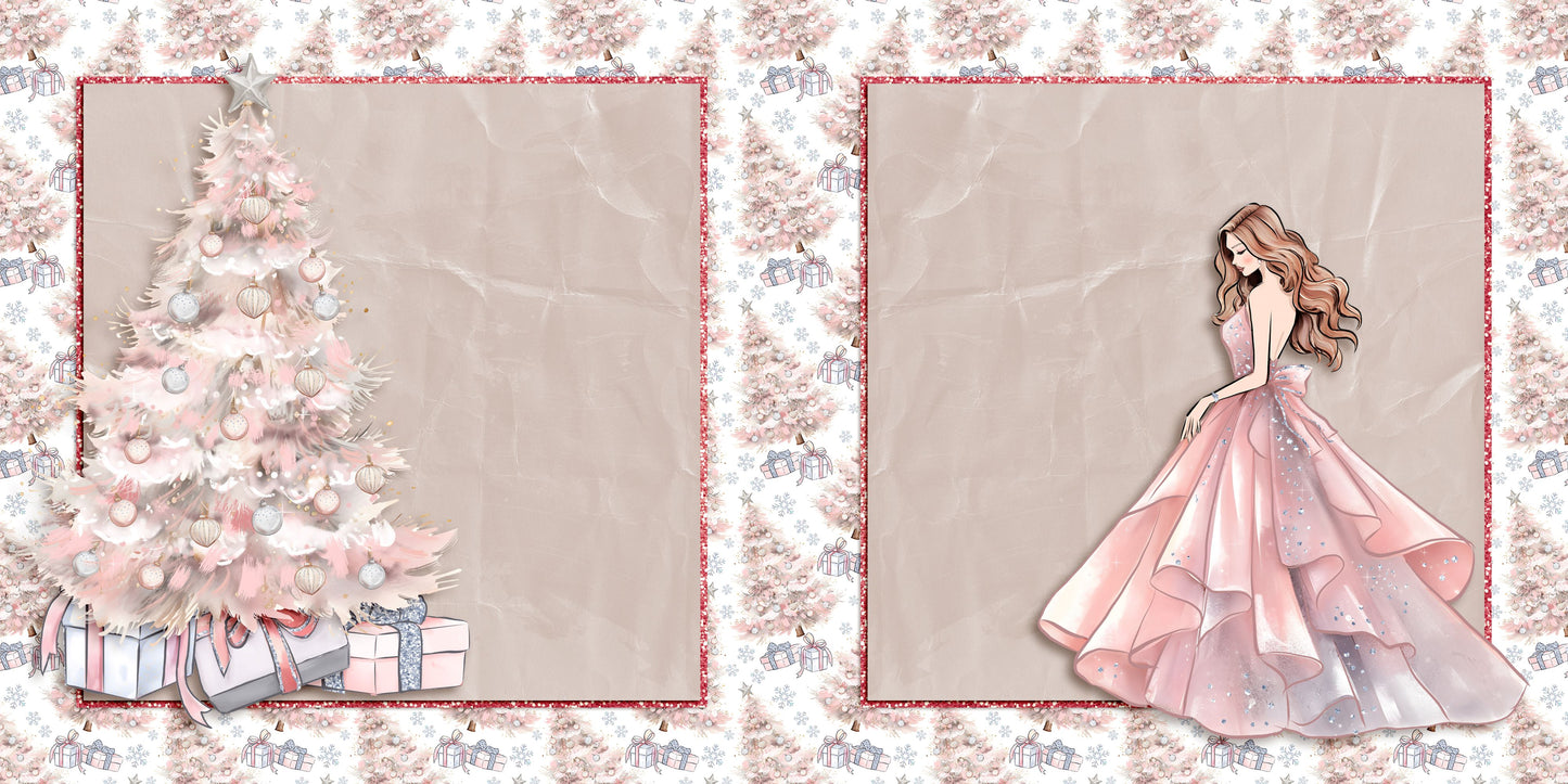 Dear Santa Tree Ginger NPM - Scrapbook Layout - 24-869