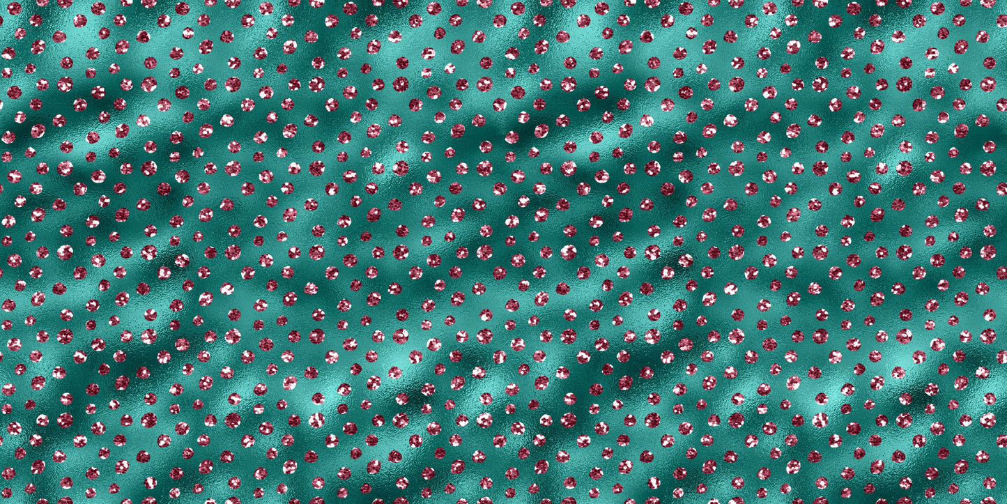Burgundy & Teal Confetti NPM - 6760