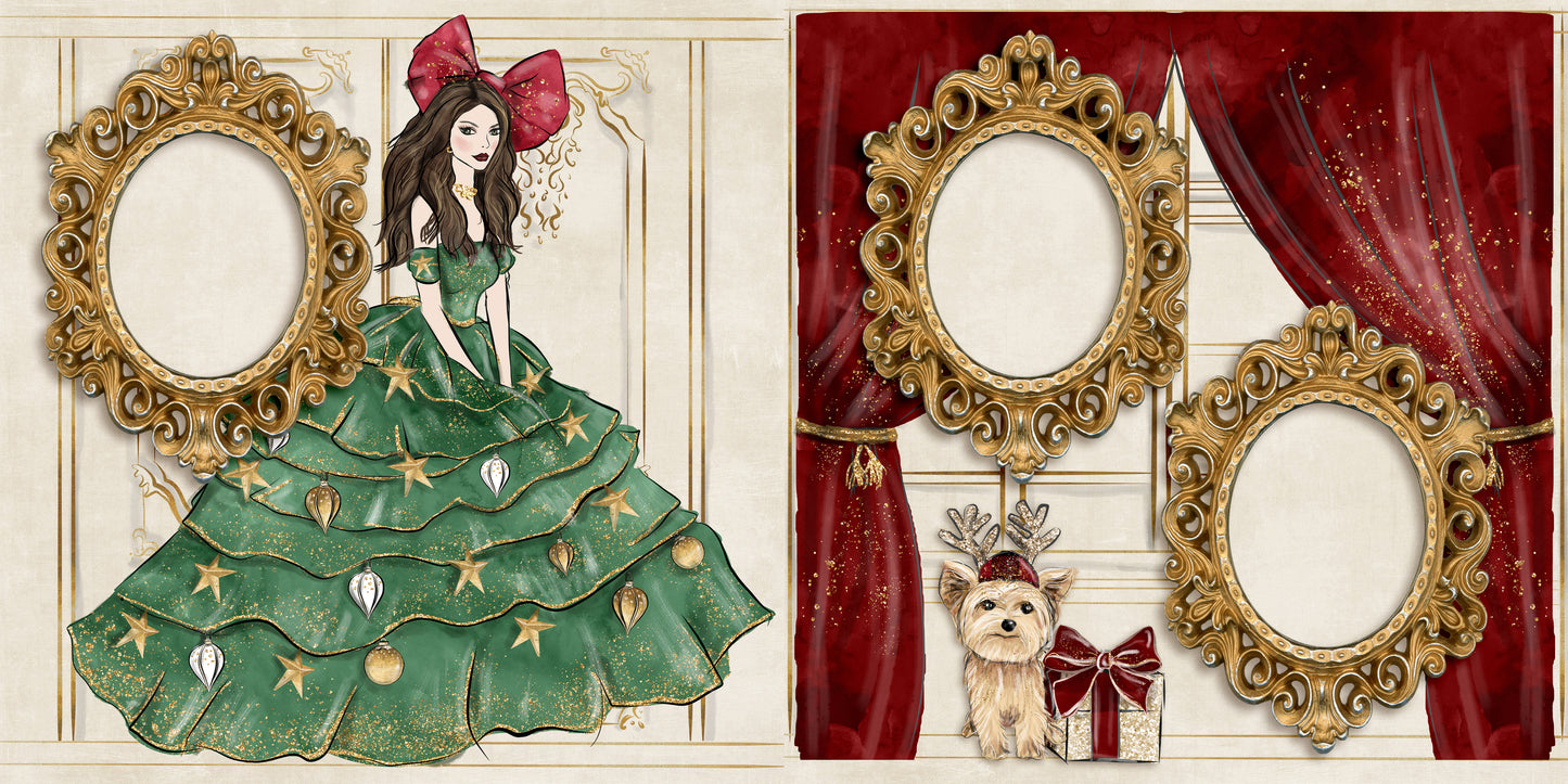 Christmas Glam Brunette - 23-638