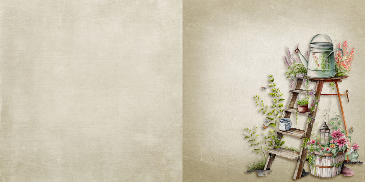 Cottage Garden Lg Ladder - Papers - 23-282