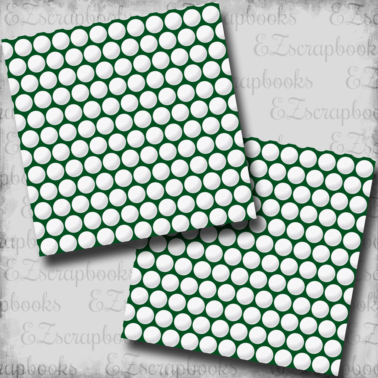 Golf Balls - Scrapbook Papers - 25-606