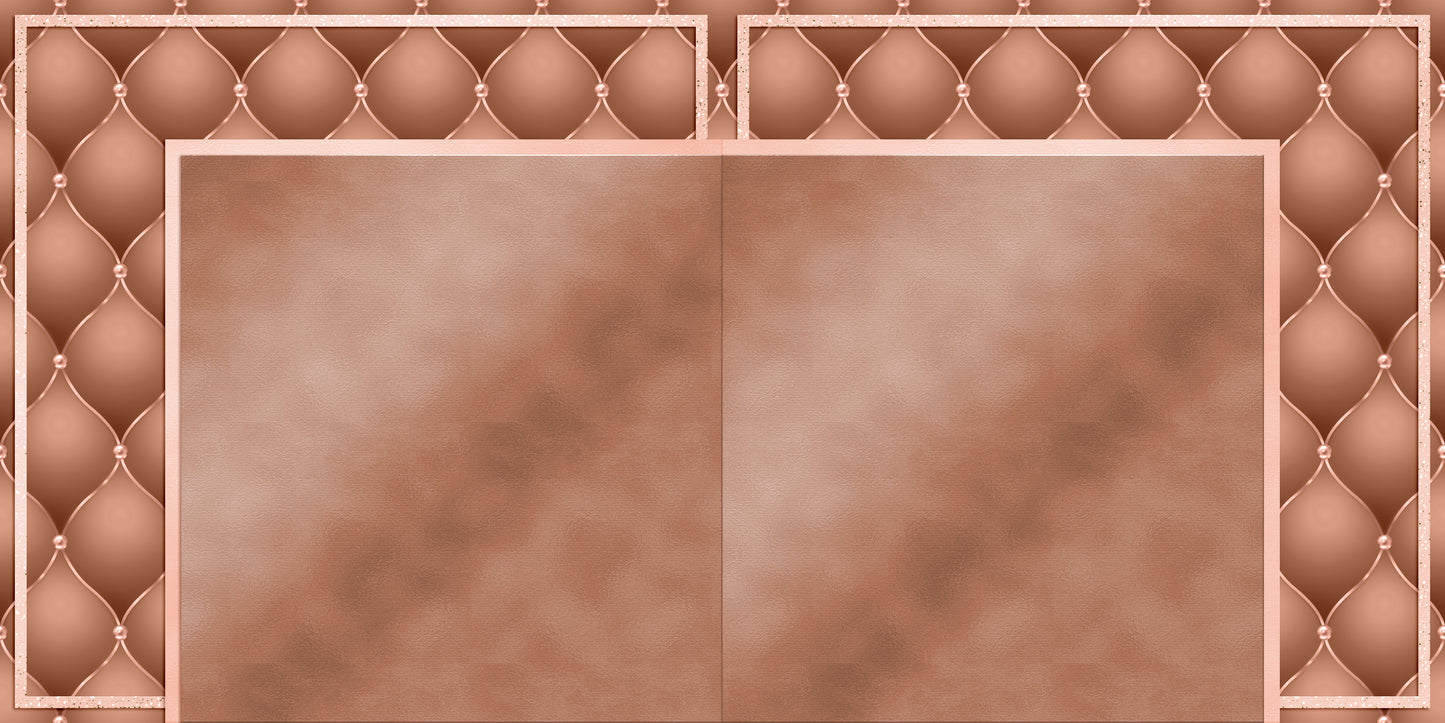 Rose Gold Christmas Tufted Pillow NPM - 23-877