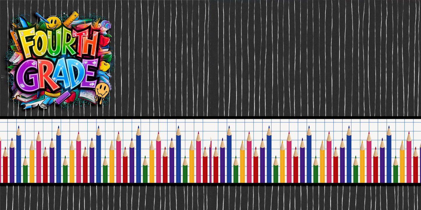 Fourth Grade Boy NPM - Scrapbook Layout - 25-717