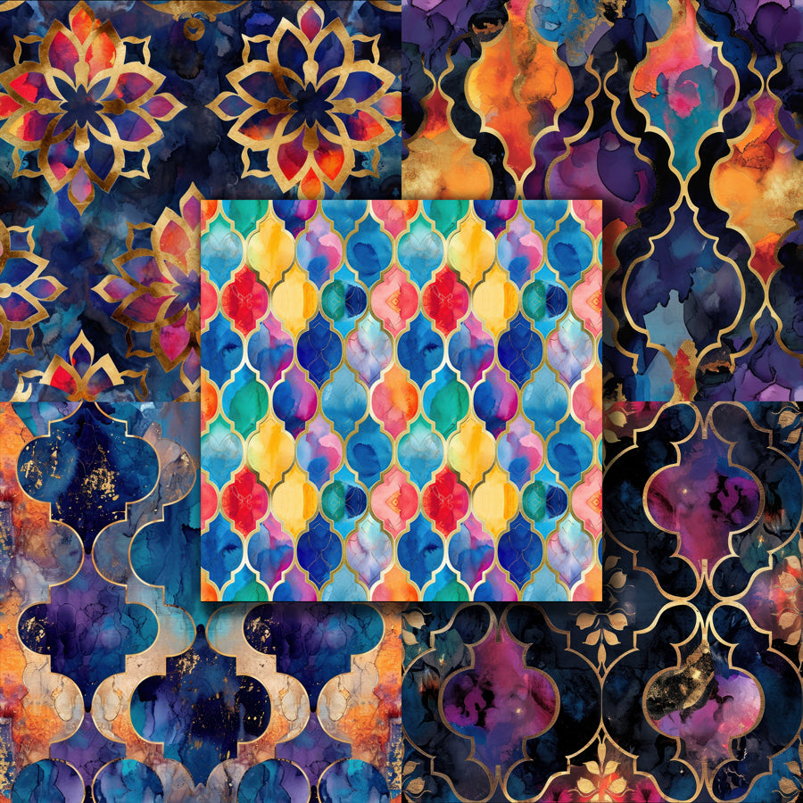 Arabian Gold 12X12 Paper Pack - 8802