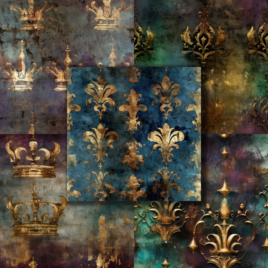 Vintage Royalty 2 12X12 Paper Pack - 8776