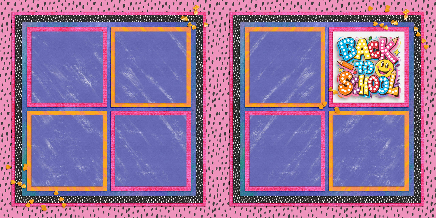 Back to School Girl - Scrapbook Layout - 25-684