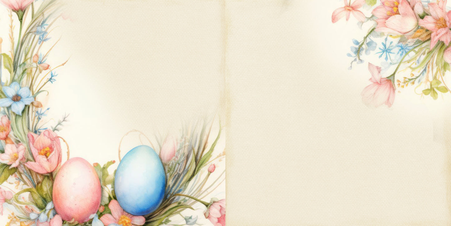 Joyful Easter Floral Eggs NPM - 24-277