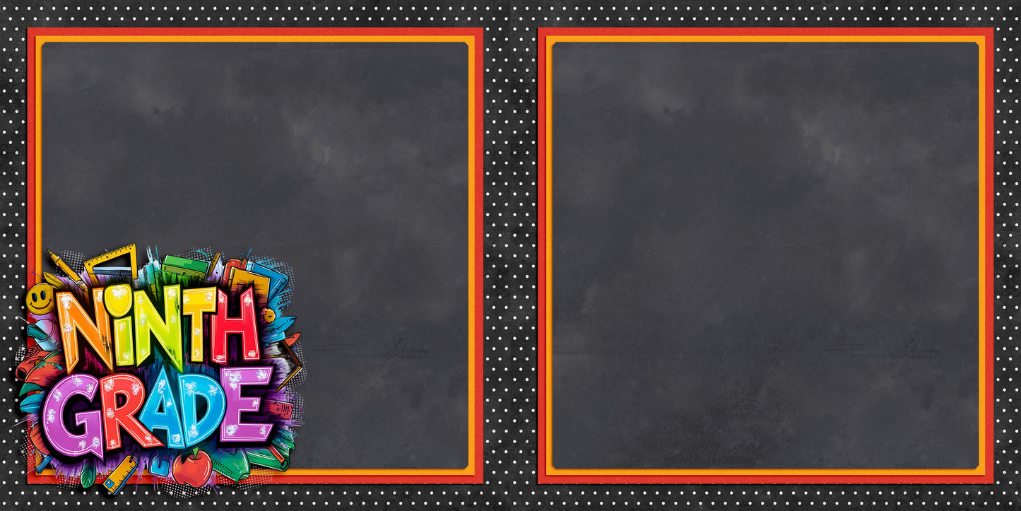 Ninth Grade Boy NPM - Scrapbook Layout - 25-727