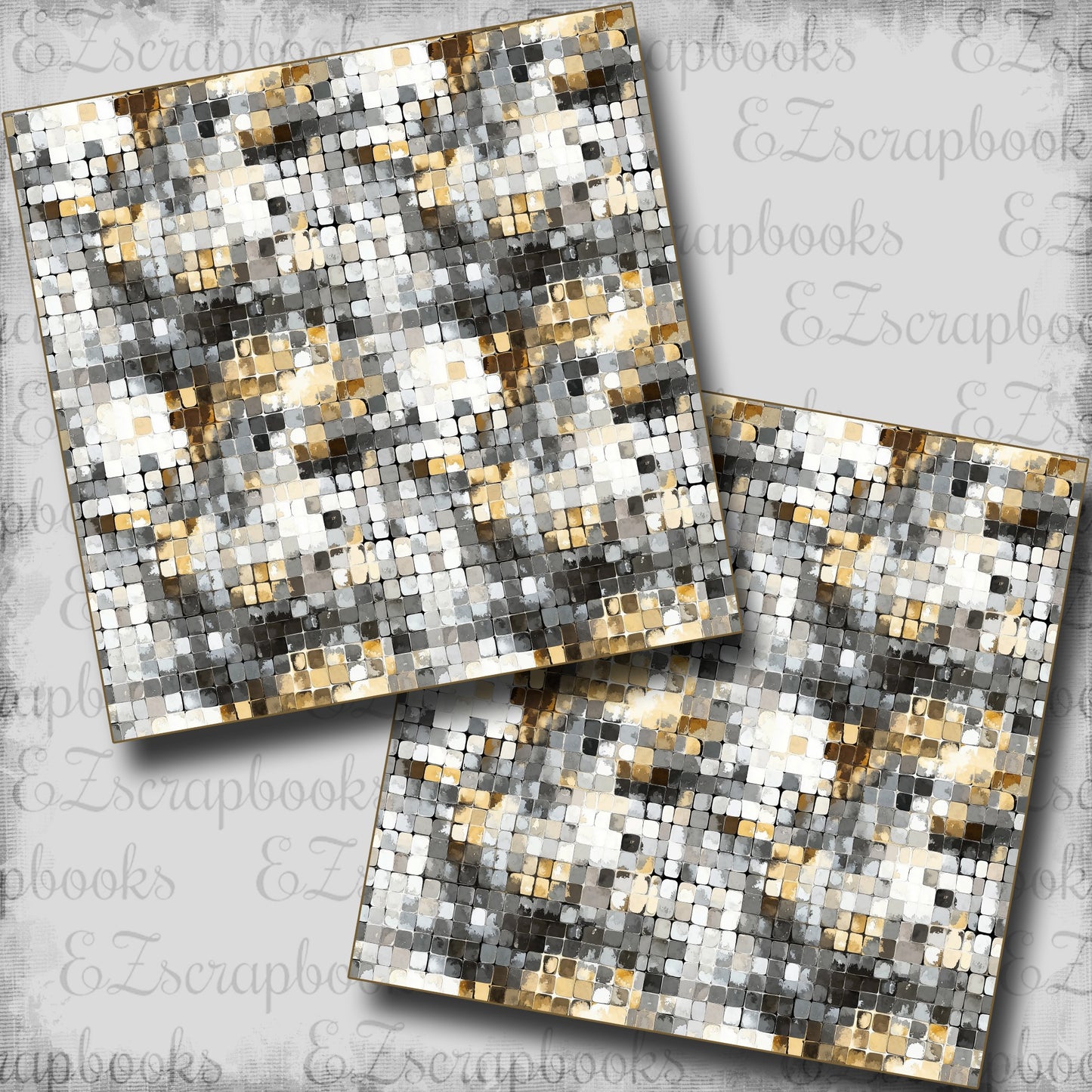 New Year's Eve Mirror Ball - Scrapbook Papers - 25-005