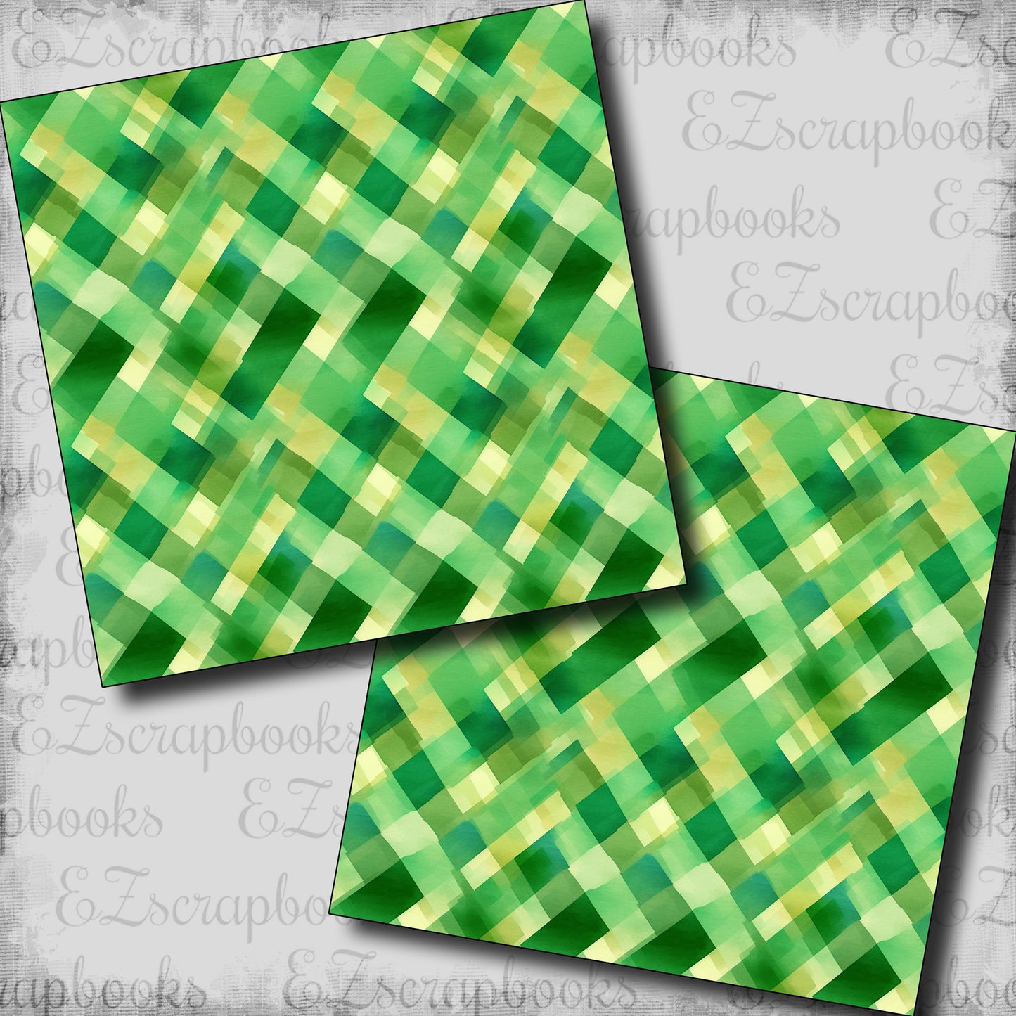 Irish Plaid - Scrapbook Papers - 24-101