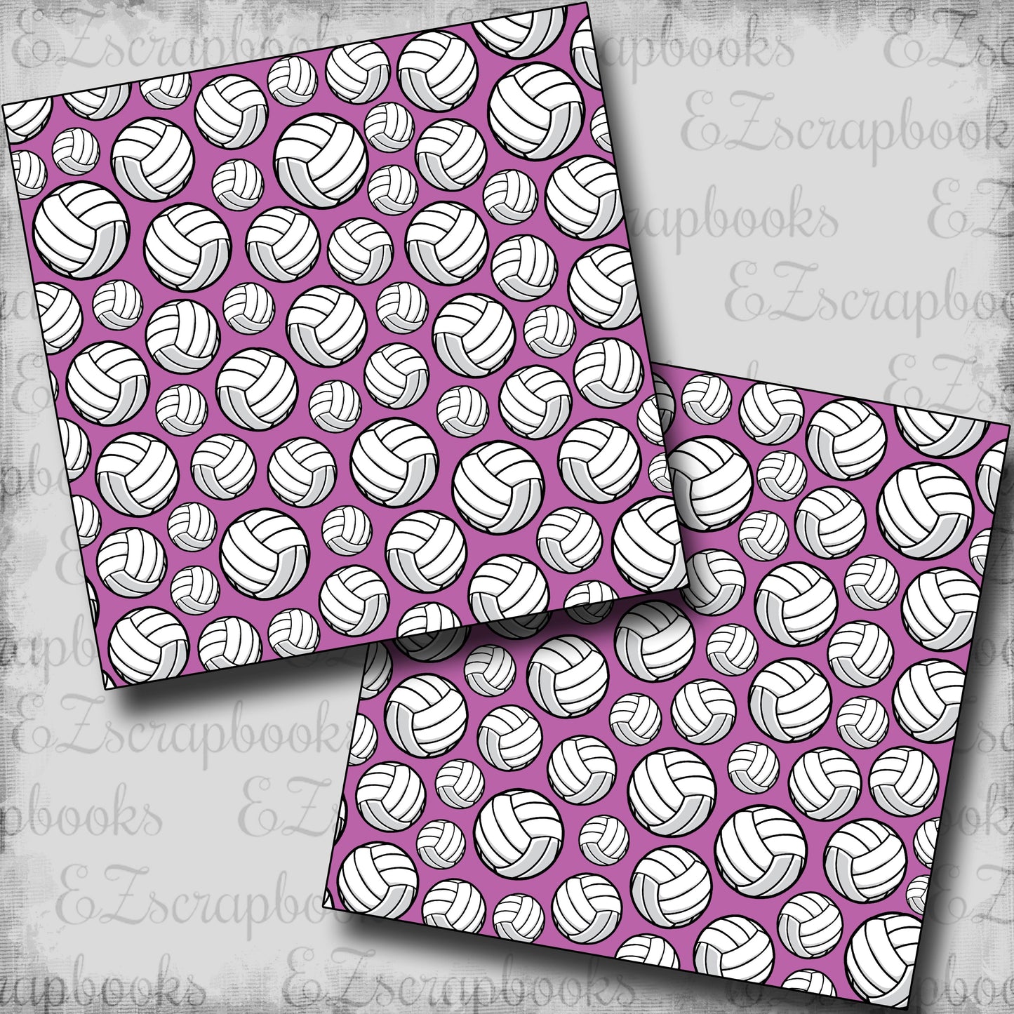 Volleyballs - Scrapbook Papers - 25-602