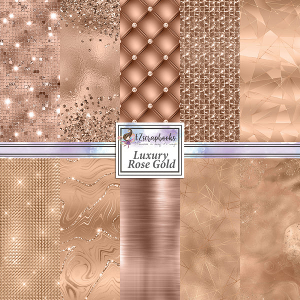 Luxury Rose Gold Digital Paper Graphic by Digital Curio · Creative