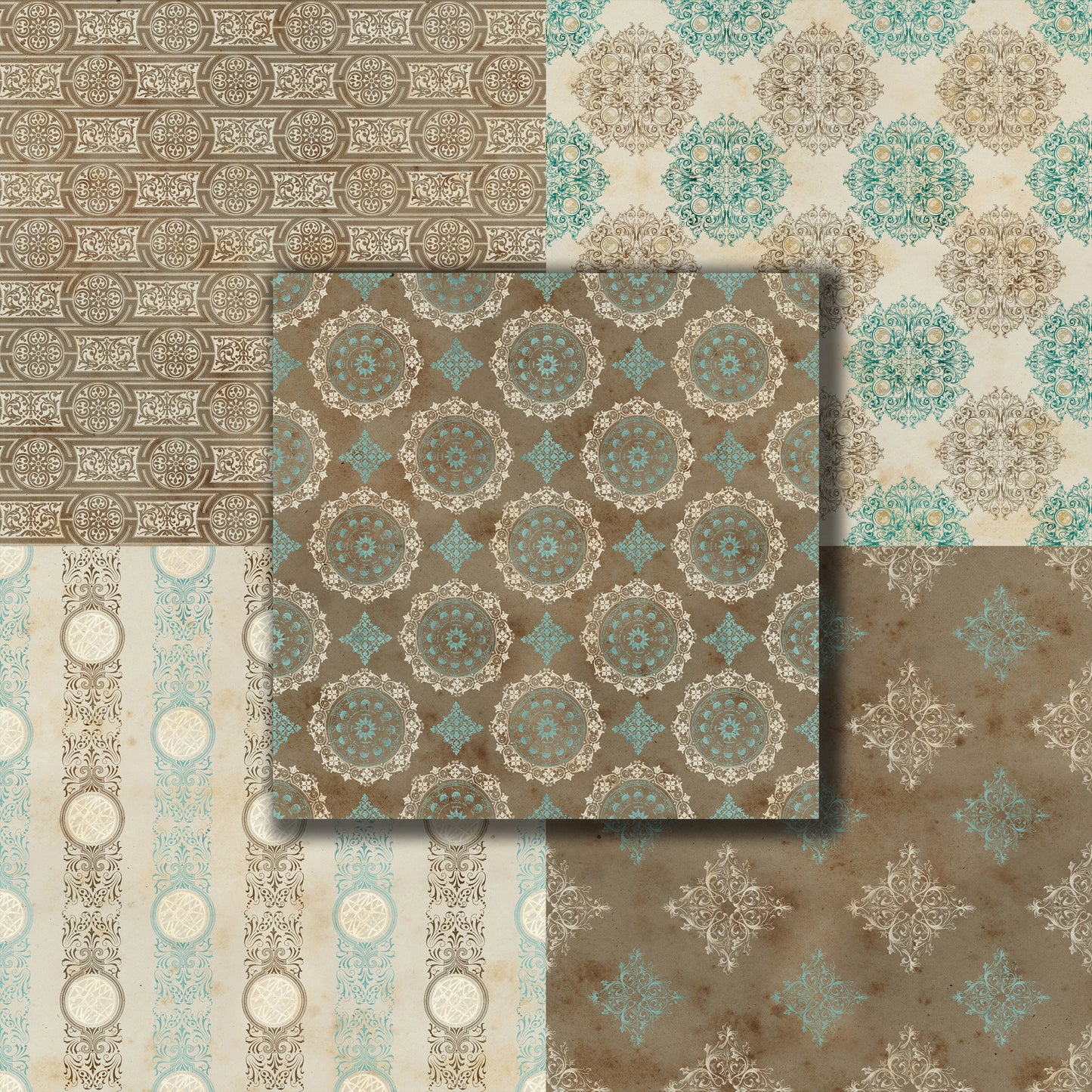 Mystic Damask 12X12 Paper Pack - 8644