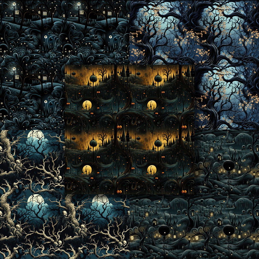 Horror Halloween 12X12 Paper Pack - 8787